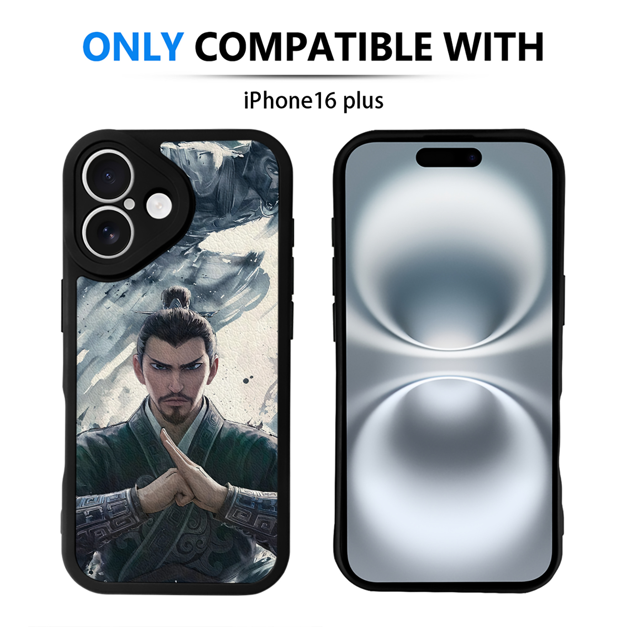 （画像用） Ne Zha 2 ナタ 魔童の大暴れ 【iPhone 16シリーズ対応】シリコンスマホケース（レザー調） 材質：シリコン